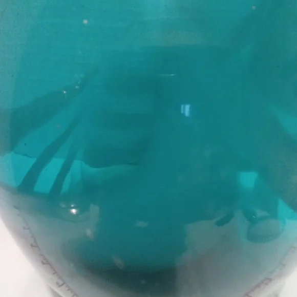 Teal Glass Vase